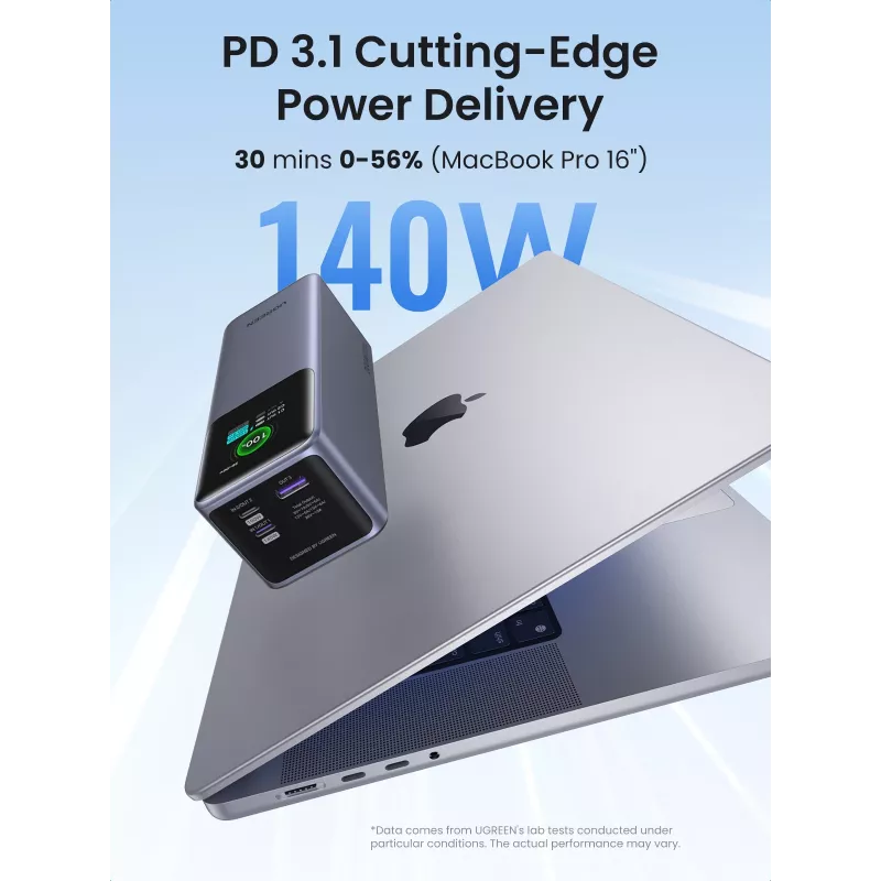 Ugreen 25000mAh 200W pikalataus varavirtalähde harmaa