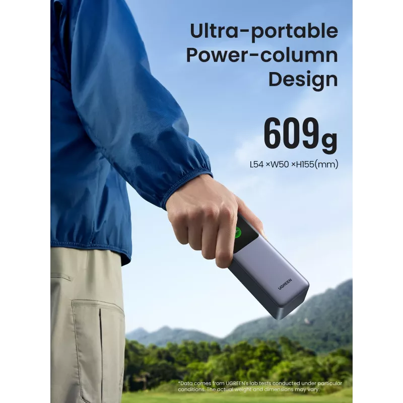 Ugreen 25000mAh 200W pikalataus varavirtalähde harmaa