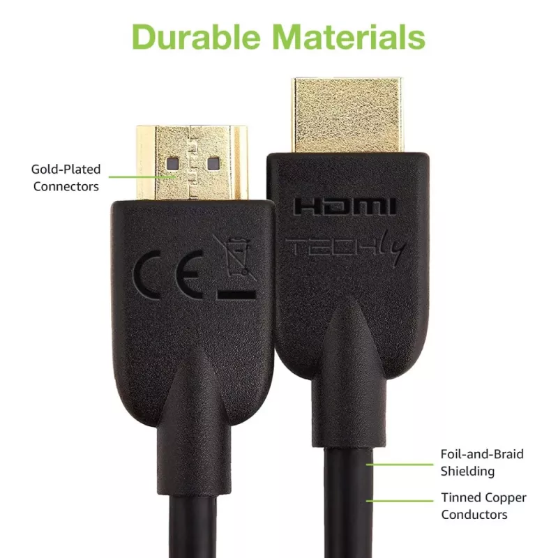 Techly ICOC HDMI2-4-050T HDMI-kaapeli 5 m HDMI tyyppi A (vakio) musta