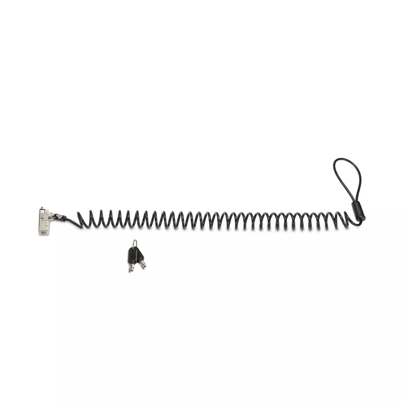 Kensington Slim NanoSaver 2.0 kannettava avainlukko hopea musta 1,8 m