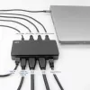 ACT USB-C 4K MST -telakka 2 HDMI-näytölle, Ethernet, USB-C, 3x USB-A, PD-läpivienti ja 1 metrin irrotettava liitäntäkaapeli