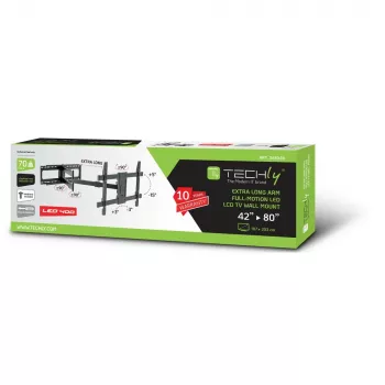 Techly ICA-PLB-721 TV-teline/jalusta 2,03 m (80 tuumaa) musta