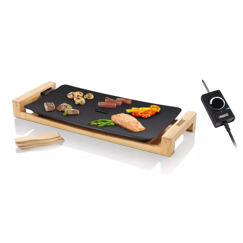 Pöytäkeittolevy Princess 103026 Table Chef Pure Black alumiini bambu musta 220W