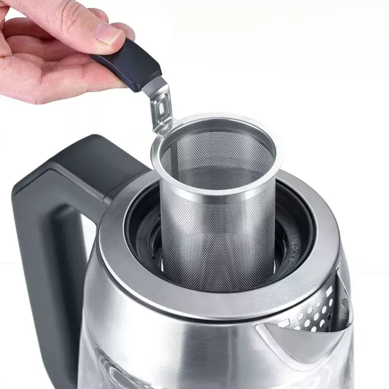 Vedenkeitin Severin 1,7 L 3000 W musta ruostumaton teräs