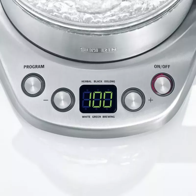 Vedenkeitin Severin 1,7 L 3000 W musta ruostumaton teräs