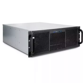 Palvelinkotelo Inter-Tech 4U 40255 räkki musta, harmaa