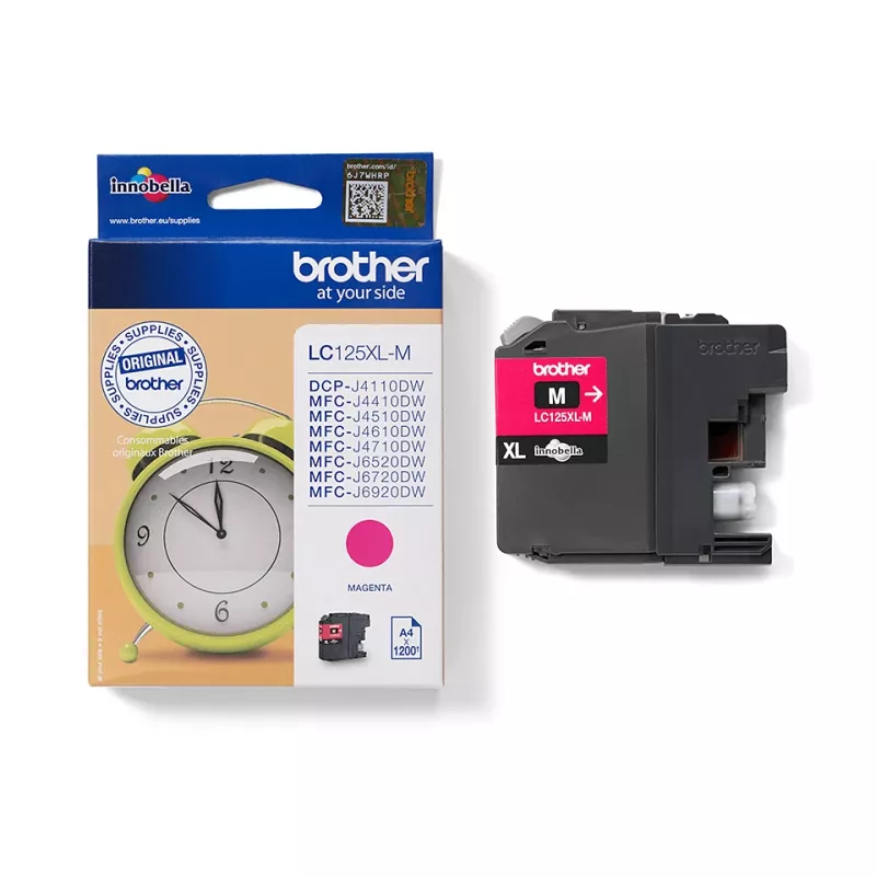 Brother LC125XLM mustekasetti 1 kpl alkuperäinen Extra (Super) High Yield magenta