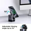Laturi UGREEN 45775 — langaton AC-pikalaturi sisäkäyttöön, yleinen, 1× USB-C, musta/harmaa