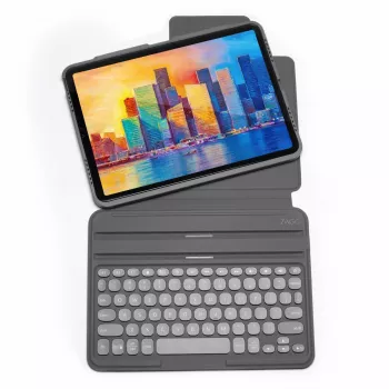 ZAGG Pro Keys -näppäimistö Apple iPad Pro 11 (M4/M5) -tabletille, Charcoal, UK-asettelu