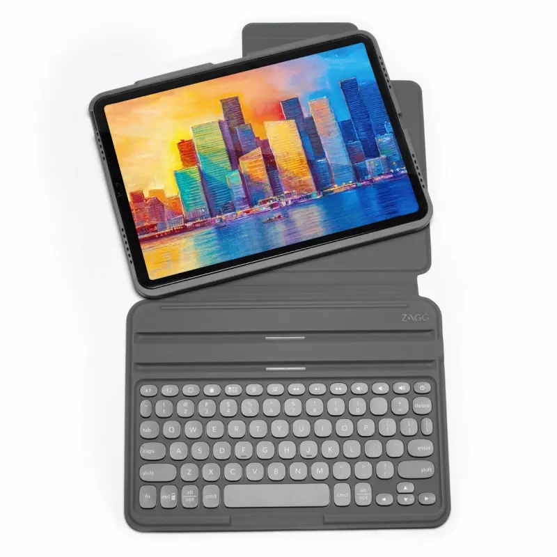 ZAGG Pro Keys -näppäimistö Apple iPad Pro 11 (M4/M5) -tabletille, Charcoal, UK-asettelu
