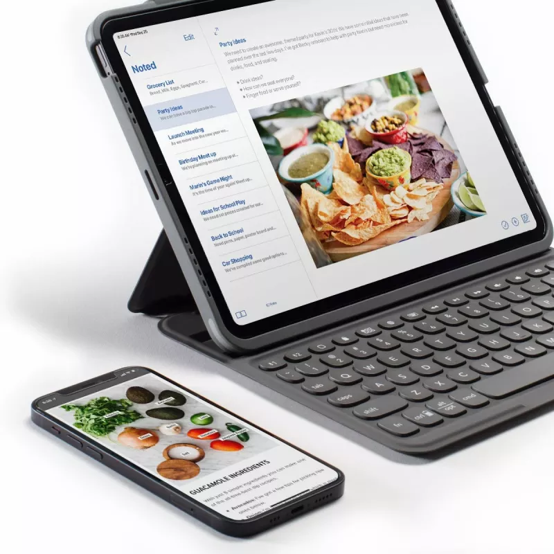 ZAGG Pro Keys -näppäimistö Apple iPad Pro 11 (M4/M5) -tabletille, Charcoal, UK-asettelu