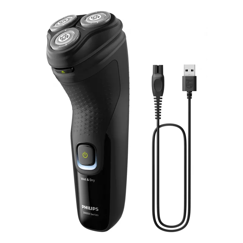 Philips X3021/00 miesten parranajokone rotaatioparranajokone trimmeri musta