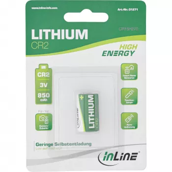 InLine 1271 kotitalousparisto kertaparisto CR2 litium