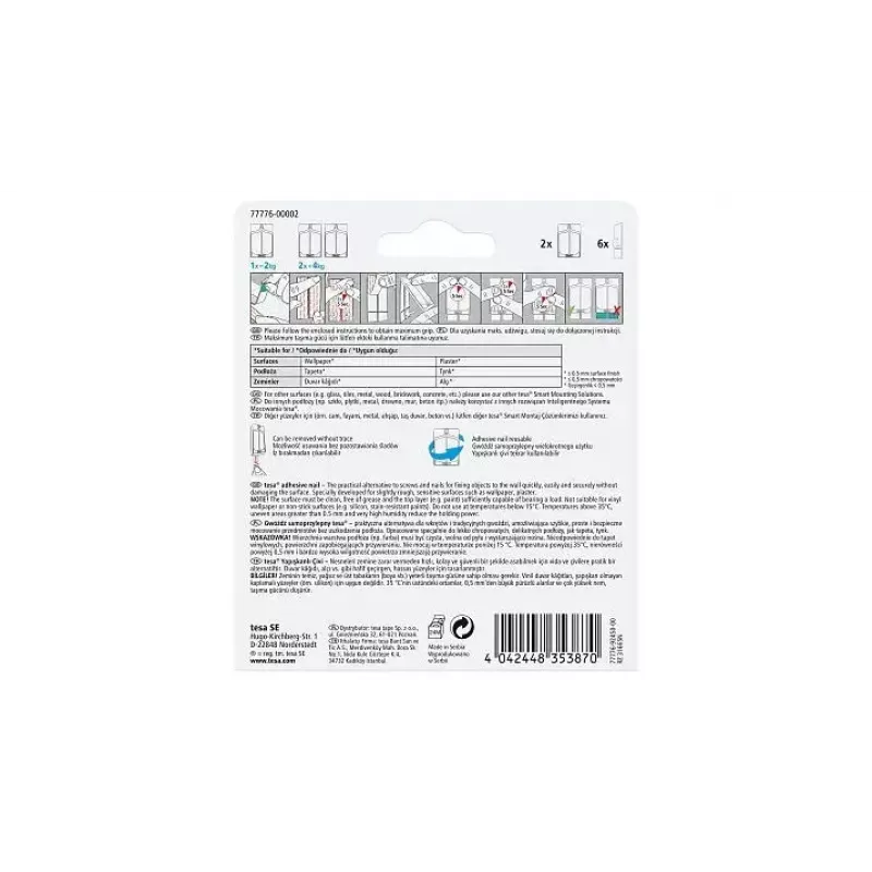 Käyttökoukku TESA Adhesive Nail 77776-00000-00