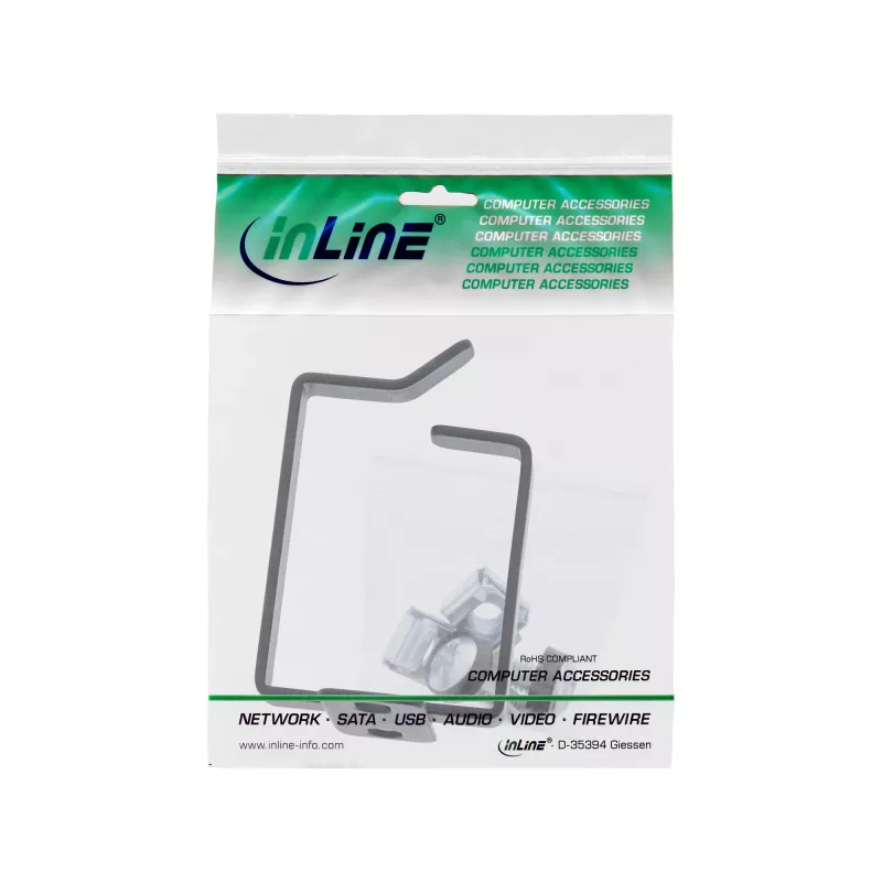 Kaapelipidike InLine 19110Q metalli 40x50mm musta