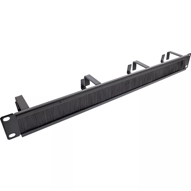 Kaapelinhallintapaneeli InLine 19111L 1U musta 19 tuumaa harjalisäosalla