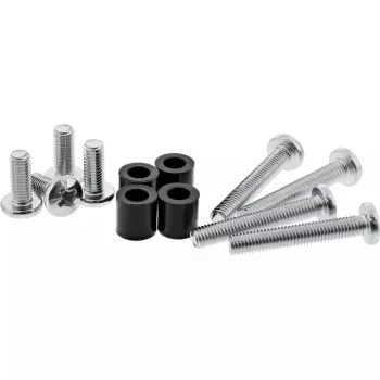 InLine 8-osainen ruuvisarja 4x M8x20mm/M8x50mm/4x 15mm välikappale seinätelineeseen