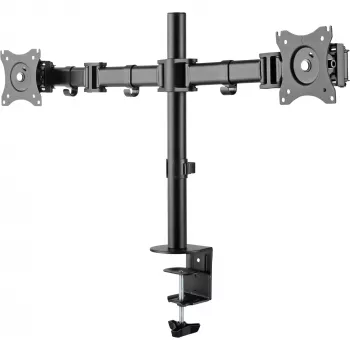 InLine pöytäteline, 2x TFT/LCD/LED enintään 68 cm (27 tuumaa), max. 2x8 kg
