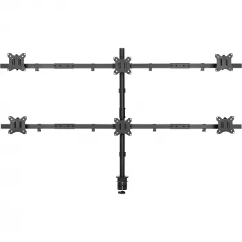 InLine pöytäteline 6x TV / LED / TFT-näytölle enintään 81cm 32 tuumaa max. 7kg musta