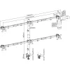 InLine pöytäteline 6x TV / LED / TFT-näytölle enintään 81cm 32 tuumaa max. 7kg musta
