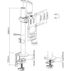 InLine pöytäteline TV / LED / TFT-näytölle enintään 81cm 32 tuumaa max. 9kg musta
