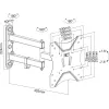 InLine Basic seinäteline, taulutelevisiolle 58-107cm (23-42 tuumaa)