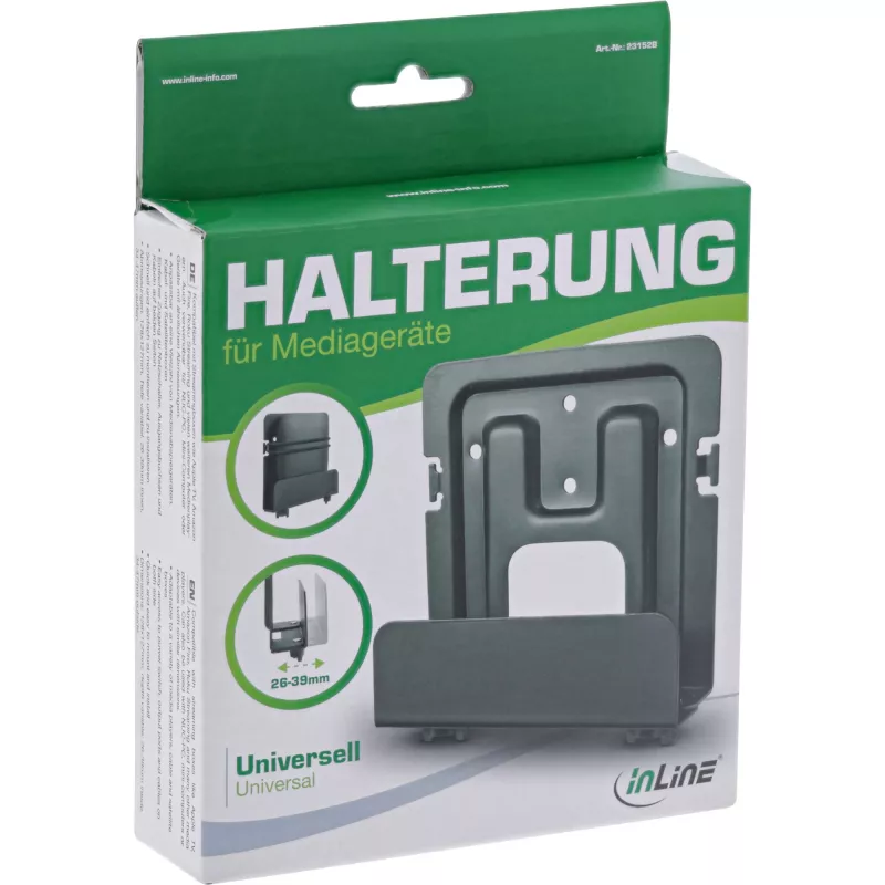 Passiivinen InLine 23152B teline mediasuoratoistolaitteelle 26-39 mm