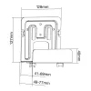Passiivinen InLine 23152C teline mediasuoratoistolaitteille 41-69 mm