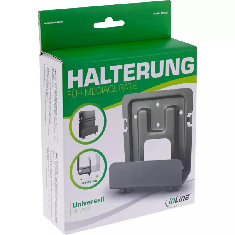 Passiivinen InLine 23152C teline mediasuoratoistolaitteille 41-69 mm