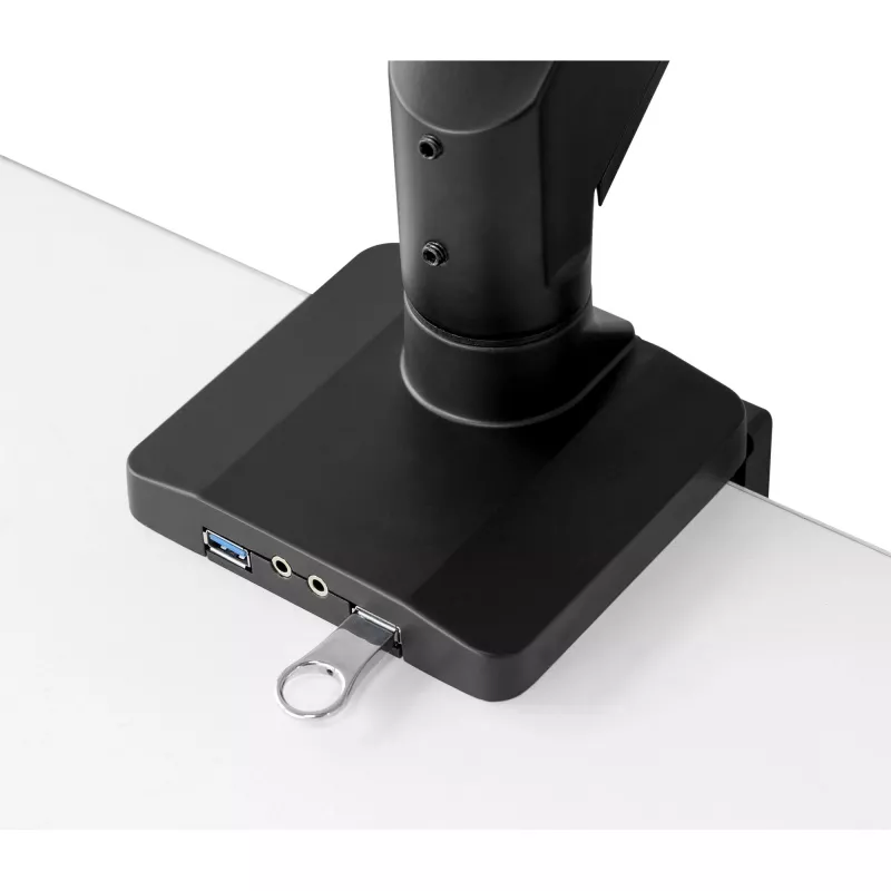 InLine pöytäasennus nostimella ja USB3.0, liikuteltava, 3 näytölle enintään 27 tuumaa