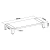 InLine Monitor Platform+, 2x USB 3.2 Gen1 ja QC3-lataus, 80mm, max. 15kg