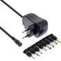 InLine yleisvirtalähde 12W, 110-240V -> 3-12V, max. 1200mA