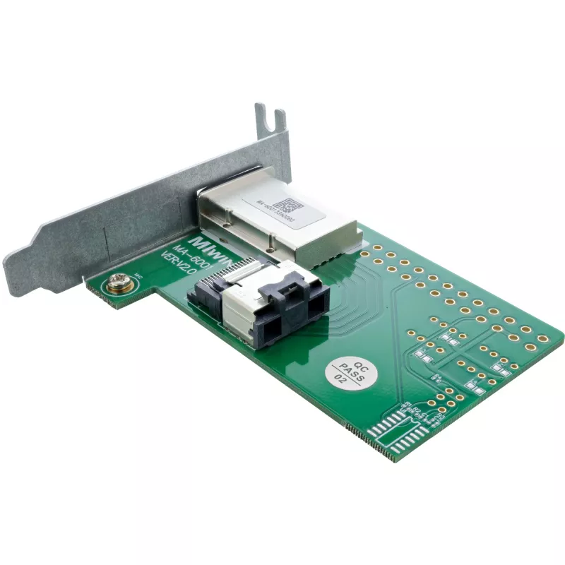InLine SAS matalan profiilin sovitinteline ulkoinen SFF-8088 / sisäinen SFF-8087
