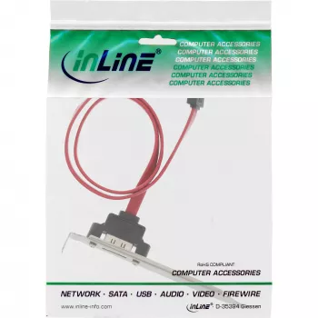 InLine 27902 eSATA-korttipaikkasovitin, eSATA-liitäntä sisäiseen SATA, 0,5 m