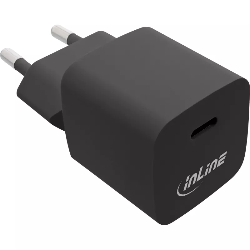 InLine USB-laturi Single USB-C, Power Delivery, PPS, 33W, musta