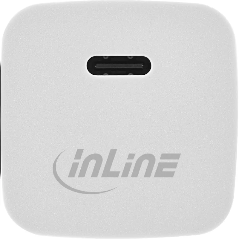 USB-laturi InLine 31501C Single USB-C 33W Power Delivery PPS valkoinen