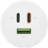 InLine USB PD virtalähde, GaN-laturi, 3-porttinen, Dual-USB-C + USB-A, 65W, valkoinen