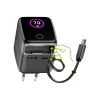 InLine USB-virtalähde, 70 W, GaN, USB-C PD + USB-A QC, kaapeli 60 cm, musta