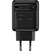InLine USB-virtalähde, 70 W, GaN, USB-C PD + USB-A QC, kaapeli 60 cm, musta