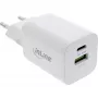 InLine USB-virtalähde, laturi USB-A + USB-C, 33W, PD + QC, valkoinen