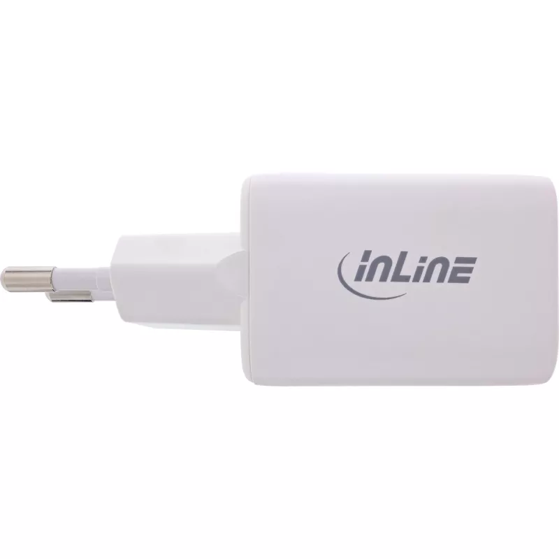 InLine USB-virtalähde, laturi USB-A + USB-C, 33W, PD + QC, valkoinen