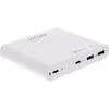 InLine USB-virtalähde, GaN-laturi, 4-fach, 2x USB-C + 2x USB-A, 120W, valkoinen