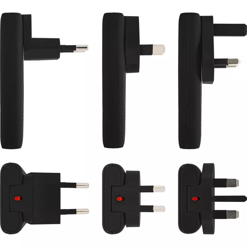 USB-virtalähde laturi InLine 31519B Dual USB-C 65W verkkosovitin kahdella USB-C-liitännällä
