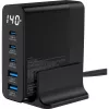 InLine USB PD -virtalähde, GaN-laturi, 5 porttia, USB-C + USB-A, 140W, näytöllä