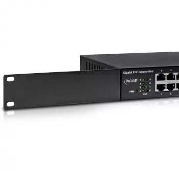 InLine PoE+ Gigabit-verkkokeskitin 8 porttia (8x PoE+), 1 Gbit/s, 19