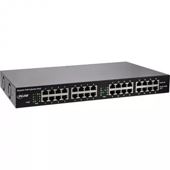 InLine PoE+ Gigabit-keskitin 16 porttia PoE+, 19