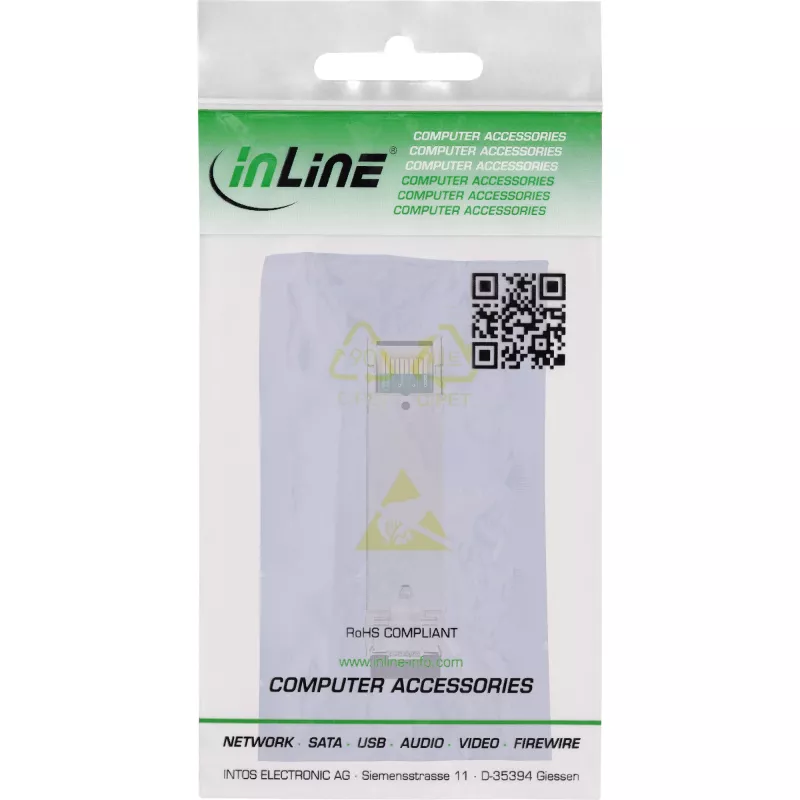 InLine SFP+-moduuli kuitu 850nm monimuoto LC-liitännöillä, 300m, 10Gb/s