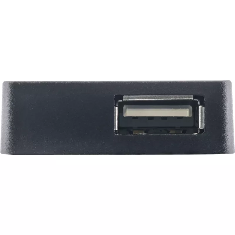 InLine USB 2.0 4-porttinen keskitin, Type-A-uros 4x Type-A-naaras, musta, 30 cm