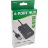 InLine USB 2.0 4-porttinen keskitin, Type-A-uros 4x Type-A-naaras, musta, 30 cm