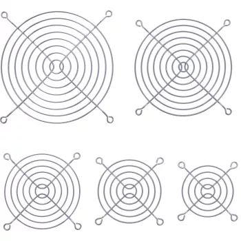InLine tuuletinsuojaritilä metalli kromattu, 120x120mm
